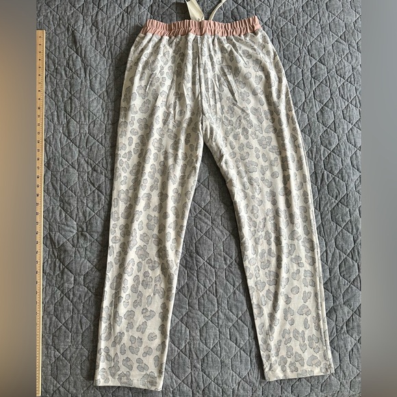 NWT Hem & Thread subtle leopard print joggers / lightweight sweatpants - size XL - Picture 2 of 9